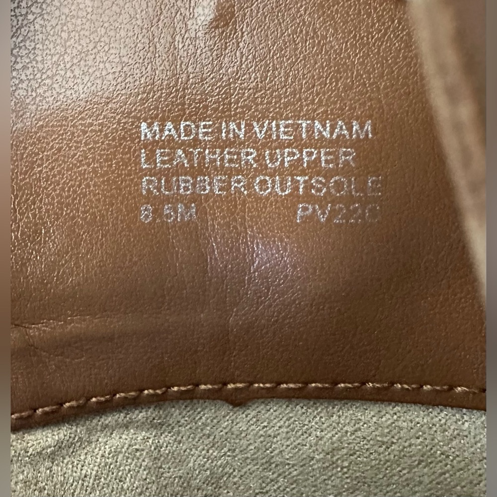 Michael Kors Kyle Leather Lace Up Boots Women's Size 8.5 ~ Luggage Brown - Picture 12 of 12